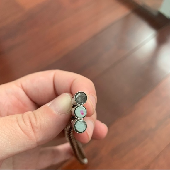 Silver Gold Tone Multiple Strand Bracelet with Magnetic Clasp - Picture 6 of 6